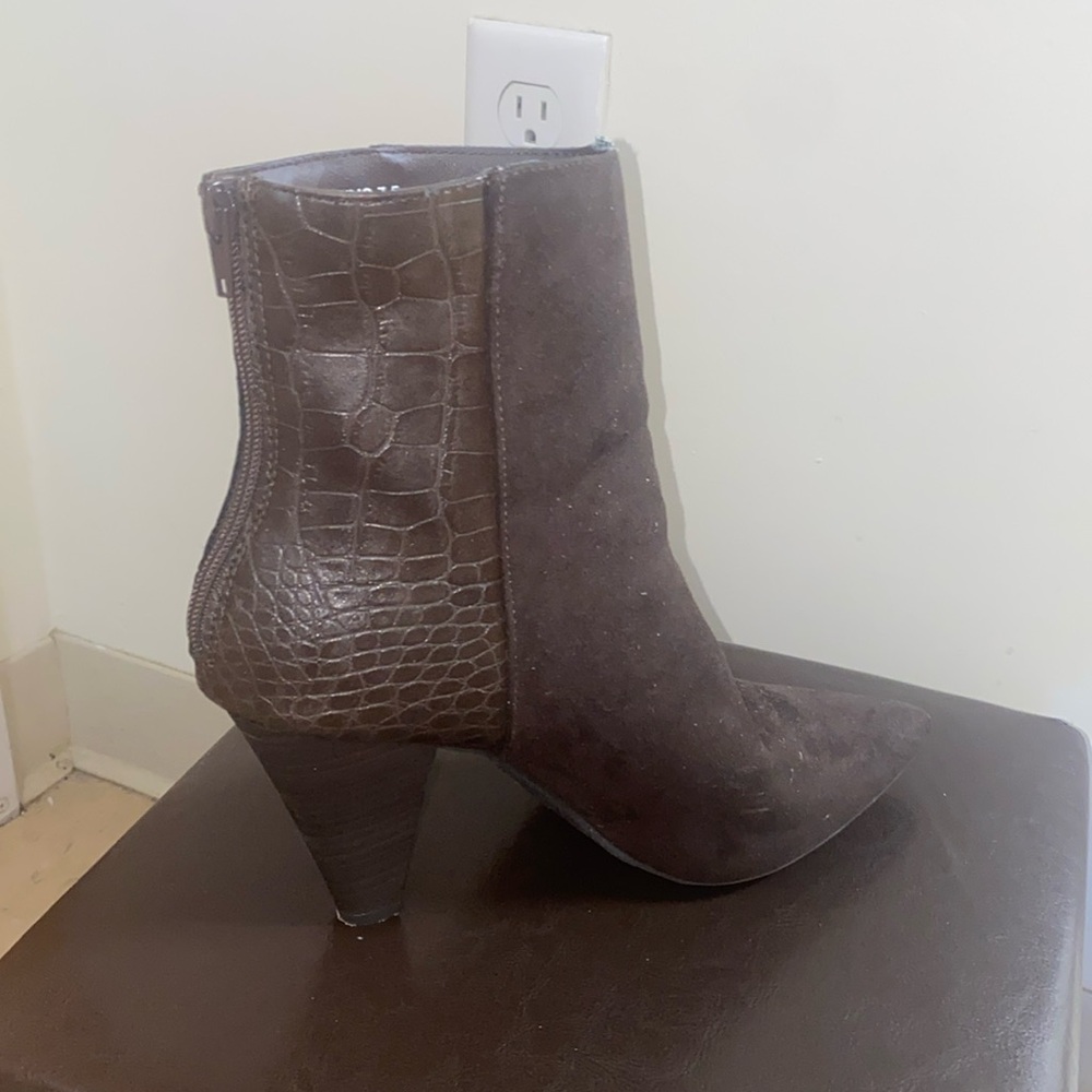 Brown ankle boots